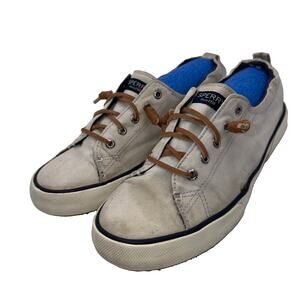 Size 9.5 - Women’s Sperry Slip On Boat Shoes Canvas White